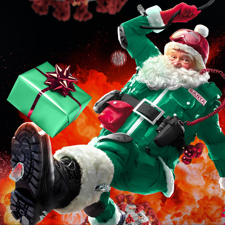 بابا نويل يندفع للإنقاذ